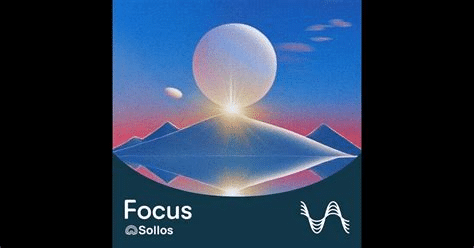 집중을 위한 Sollos Focus Collection 앨범 커버, 미니멀한 그래픽 디자인