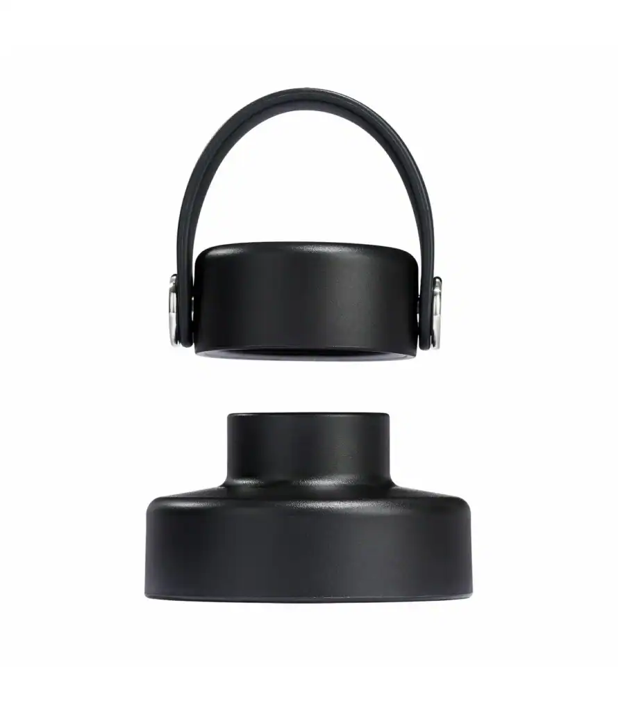 와이드 마우스 처그 캡, 캡 개방.