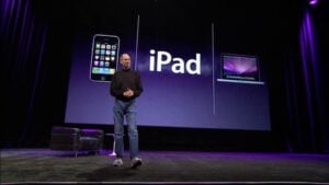 아이패드 발표 프레젠테이션 장면
