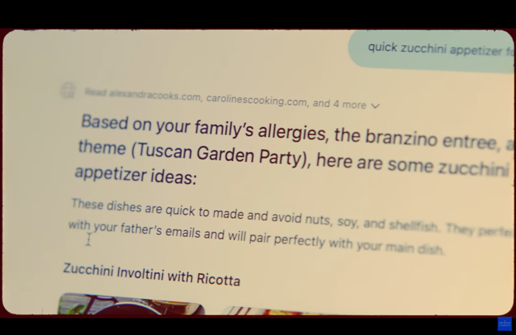 알레르기 고려한 주키니 애피타이저 요리 추천 메시지