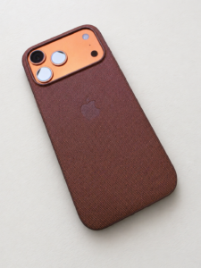 브라운 텍스처 케이스 아이폰 후면
